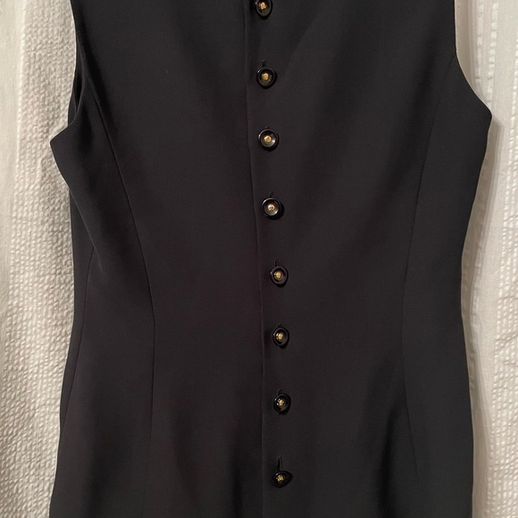 Vintage Maud Defossez Paris black blouse size 42 / US 20 - Picture 4 of 5
